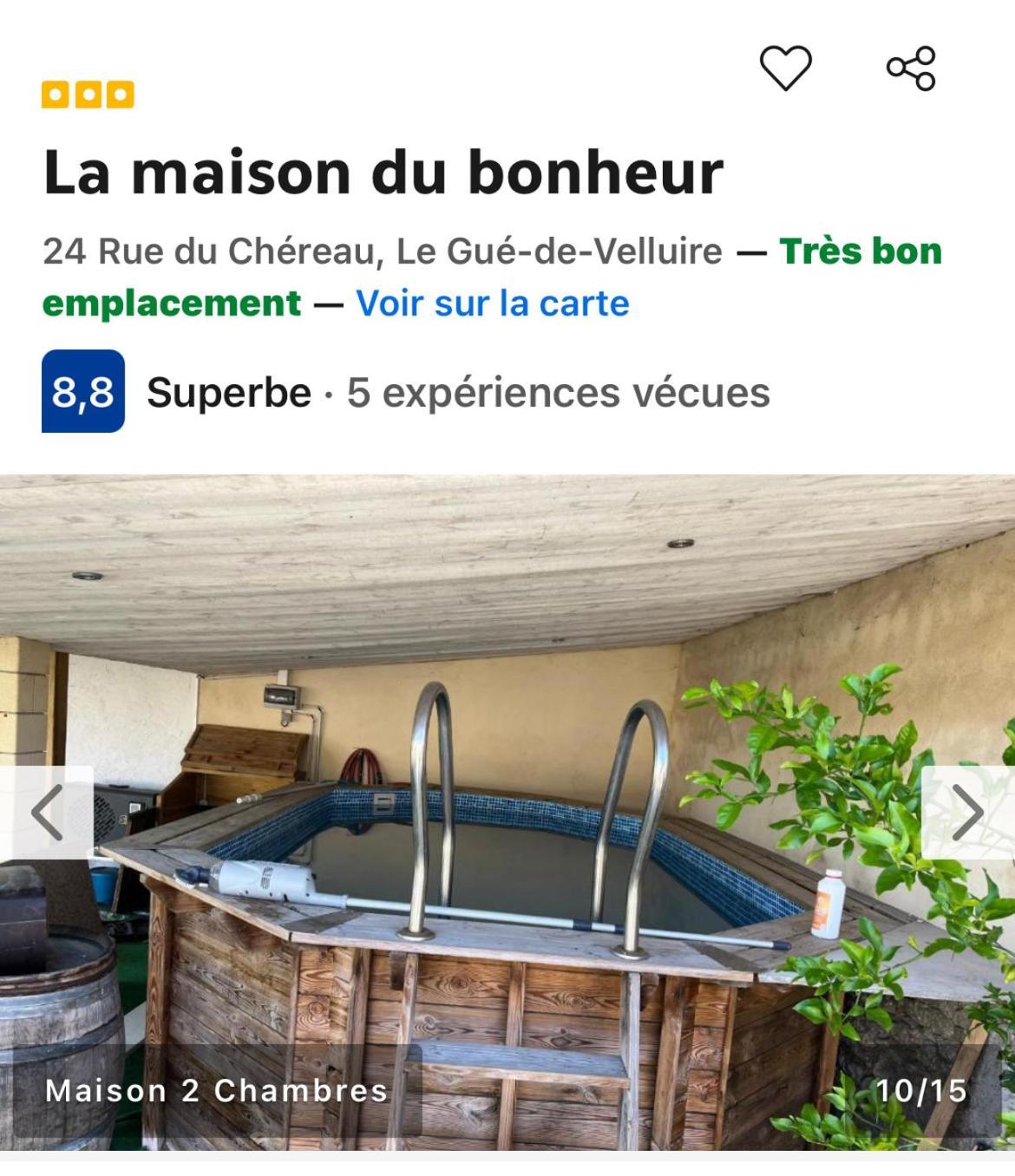 La Maison Du Bonheur Le Gué-de-Velluire Exteriér fotografie