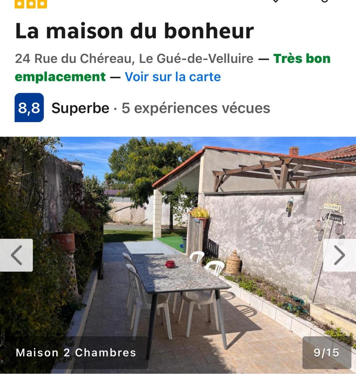 La Maison Du Bonheur Le Gué-de-Velluire Exteriér fotografie